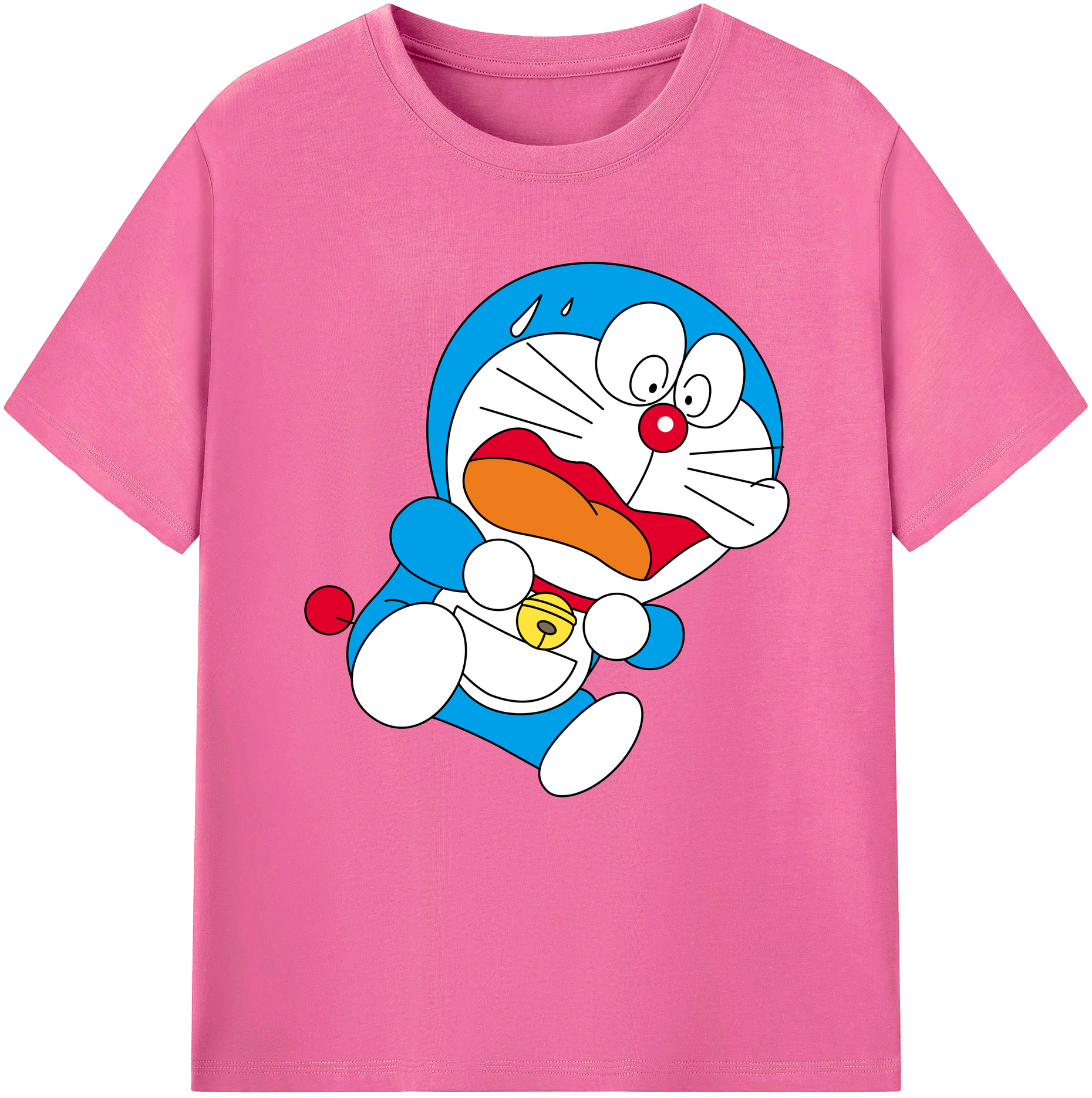 （画像用） ドラえもん Doraemon レディースカジュアルプリントTシャツ（綿100％）